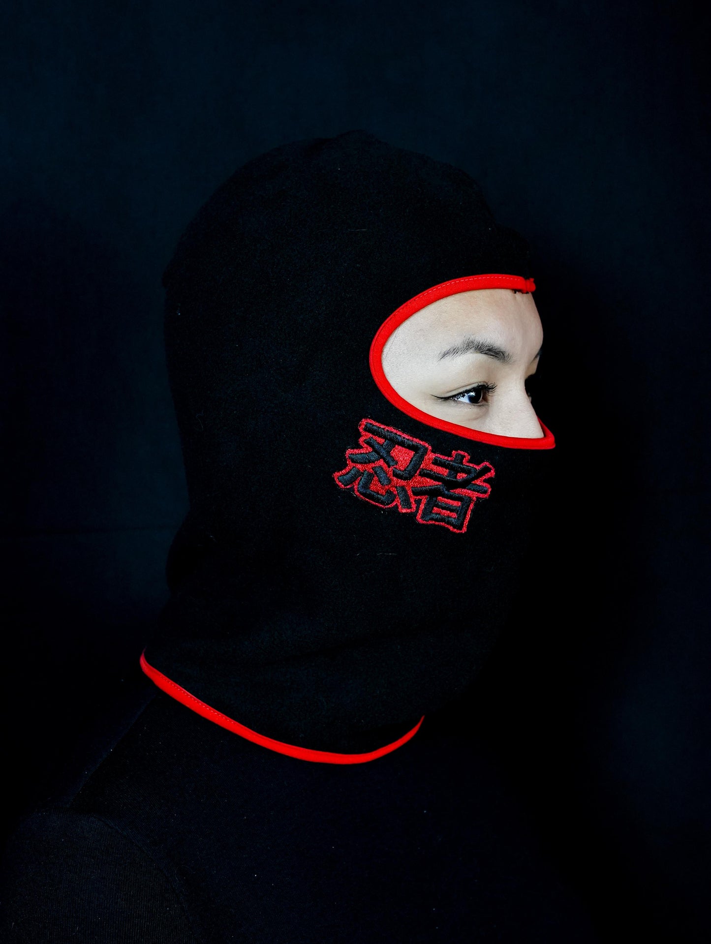 Balaclava ''Ninja99" (Negro y Rojo)